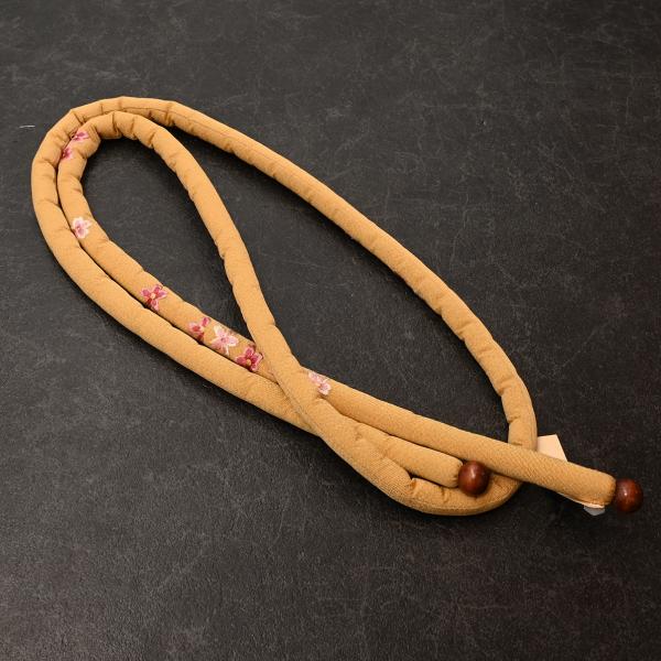【激安】82NK30020【在庫処分品】【少々難あり】帯締め/振袖用帯〆/NI6533-07/丸くげ/正絹/丸打ち/黄土色