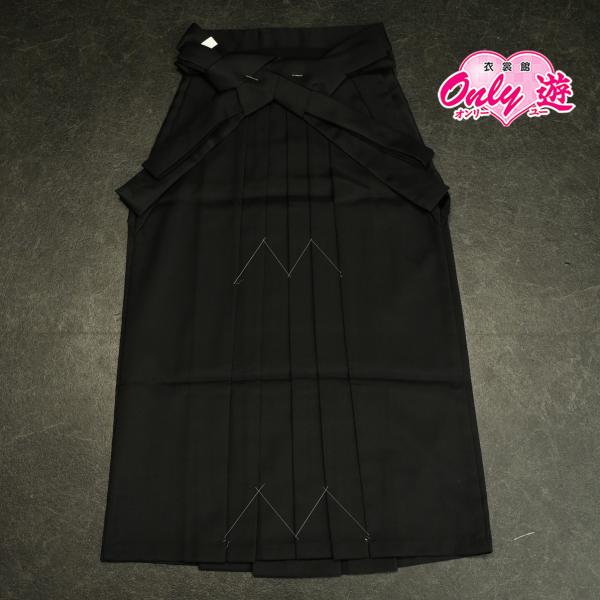 30【在庫処分品】【紐下83cm】女袴/83-430BN/レディース/小さいサイズ/謝恩会/卒業式/女子用/はかま/行灯袴/無地/黒/SS/袴単品/　