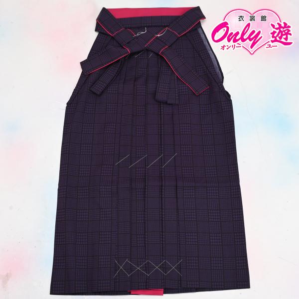 【在庫処分品】【紐下91cm】女袴/ジュニア袴/袴単品/91-403NB/ゆめかんざし/Mサイズ/レディース/謝恩会/卒業式/女子用/はかま/紫