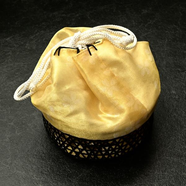 【在庫処分品】巾着/NK80040/bonher saisons/ゆかた/浴衣/女の子/着物/可愛い/和装用/イエロー/花