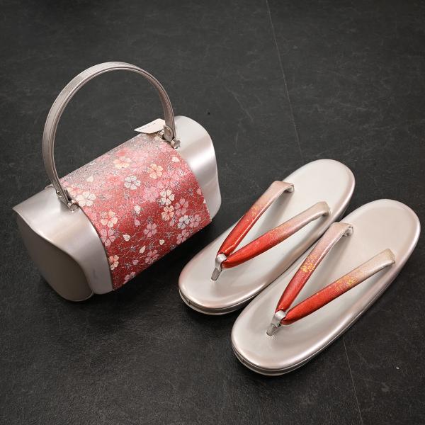 【激安】【在庫処分品】【少々難有り】草履バッグセット/1073-2/ZB-1263NK/合皮/大きいサイズ/LLサイズ/振袖用