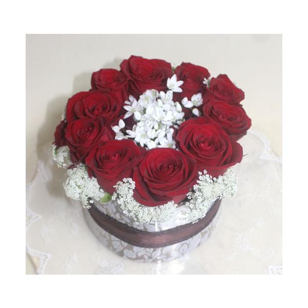 生花 サプライズのフラワーケーキ    お祝い  プレゼント 誕生日 結婚記念日 【地域限定送料無料】