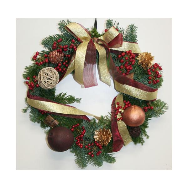 クリスマスリース 生花 リース クリスマス 裏白モミ オレゴン産もみのき モミノキ 樅ノ木 モミの木　ヒムロ杉【生花】【リース】