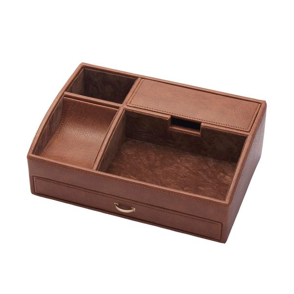 小物入れ 卓上 おしゃれ 引き出し オーバーナイター 革 小物収納 メンズ ネイビー 在宅勤務 テレワーク 収納 アイデア 240 S519 Studiolo Yahoo ショップ 通販 Yahoo ショッピング