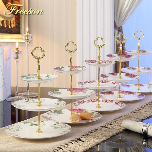 逸品　金彩装飾　ケーキ皿　飾り皿　アールデコ　Cauldon　英国 1905年製 コールドン CAULDON プレート18.3cm ケーキ皿 ヴィンテージ イギリス