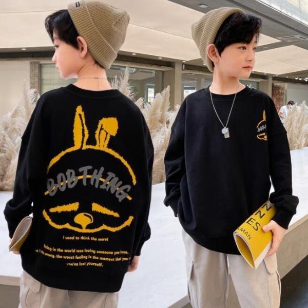 新品　子供服 キッズ ロンＴ 男子 長袖 春秋 秋着 Ｔシャツ ロンティー Tシャツ ジュニア 韓国こども服 トレーナー スポーツウェア 運動服 可愛い おしゃれ