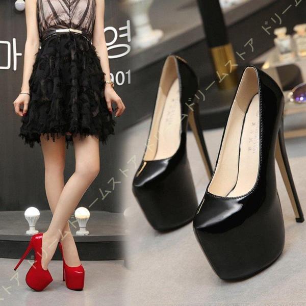 ピンヒール パンプス 18センチヒール 18cmヒール 厚底 ハイヒール