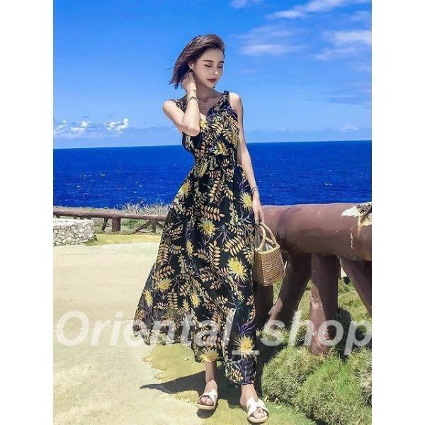 リュクス ノースリーブ 背中空きワンピース リゾートにも