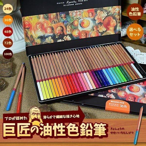 巨匠の 油性色鉛筆 100色 72色 48色 36色 24色 えんぴつ ペン 絵画
