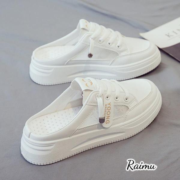 夏新作 サボサンダル かかとなし スニーカーサンダル レディース 30代 スポーツサンダル ローカット レースアップ ミュール バブーシュ 美脚