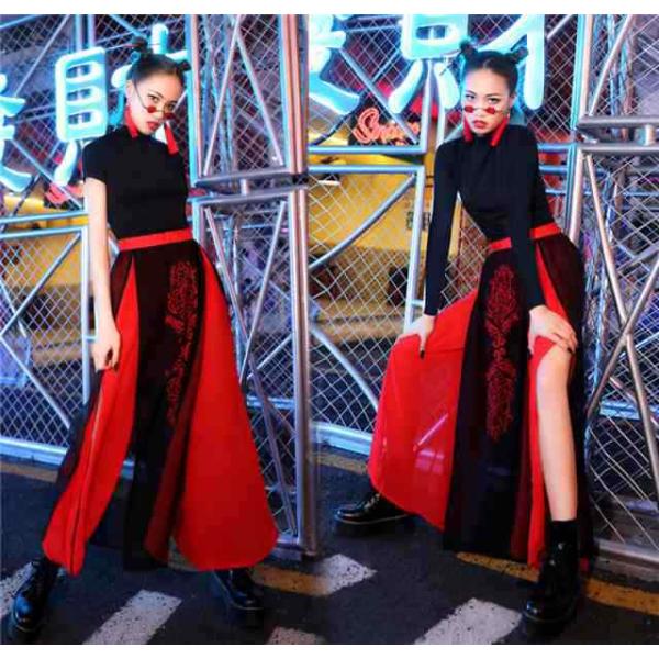 レディース 上下セット ダンス衣装 ヒップホップ 演出服 JAZZ ジャズダンススポーツ アウトドア 体操 ダンス ベリーダンス 衣装セット