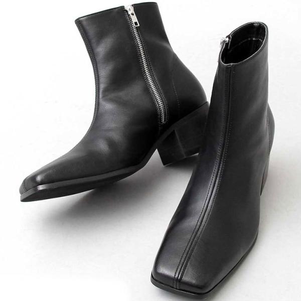 売り尽くしセール 【新品未使用】メンズ サイドゴアブーツ ヒール