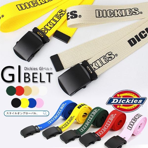 Dickies キャンバス ベルト ディッキーズ ロゴ DIベルト レディース