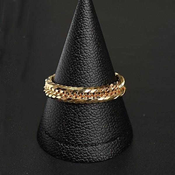 K18 12面トリプル 喜平リング 12号 新品未使用 本物 K18 ゴールド 喜平 12面トリプル リング 指輪