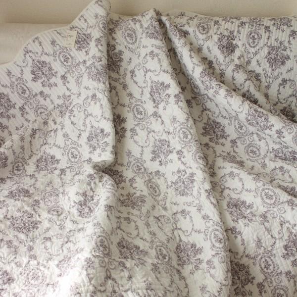 キルトカバー キルトラグ マルチキルト トワルドジュイ ローズ 200×200