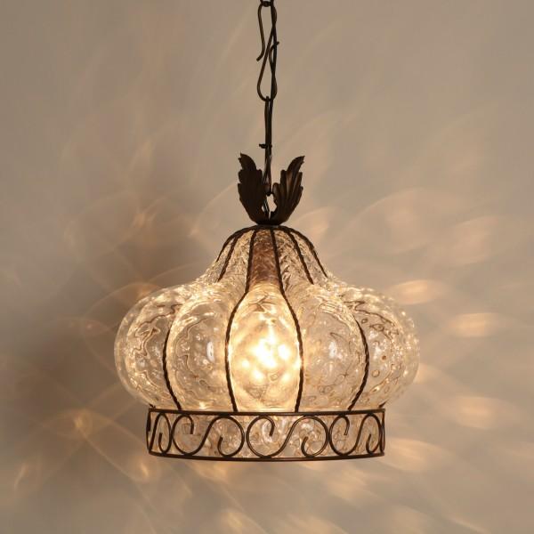 ペンダントライト ガラス イタリア製 ムラノガラス クリア ヴェネチア