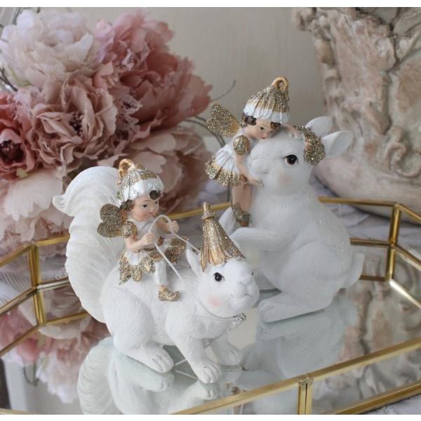 フラワーフェアリー 妖精 リス ラビットセット8735 置物 オブジェ ヨーロピアン アンティーク風 アンティーク 雑貨 姫系 輸入雑貨 シャビーシック 可愛い Har 148 Style Rococo 通販 Yahoo ショッピング