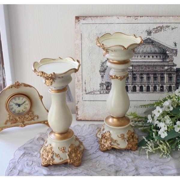 テーラー キャンドルホルダー２個セット 8761 燭台 キャンドルスタンド ゴールド アンティーク風 アンティーク 雑貨 姫系 輸入雑貨 シャビーシック 可愛い 飾 Har 164 Style Rococo 通販 Yahoo ショッピング