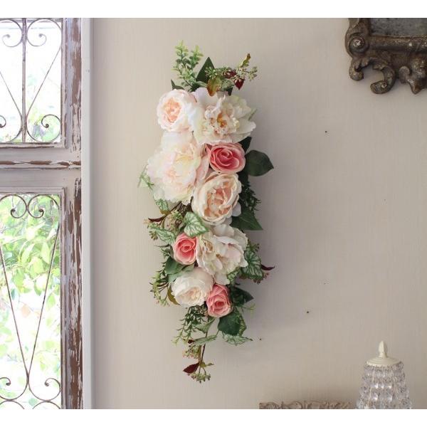 フラワーデコ ピンクローズ 芍薬 98 造花 壁掛け 薔薇 芍薬 ピオニー スワッグ シルクフラワー アーティフィシャルフラワー ウォールデコ 壁飾り ローズ Har 54 Style Rococo 通販 Yahoo ショッピング