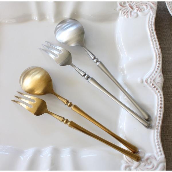 Paris デザートカトラリー ゴールド ケーキフォーク ティースプーン ステンレス製 輸入食器 カトラリー おしゃれ ゴールド シルバー ヨーロピアン ネコ Har 57 Style Rococo 通販 Yahoo ショッピング