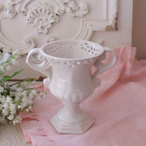 フラワーベース ホワイト 花瓶 フルール (184) フラワーポット ベース