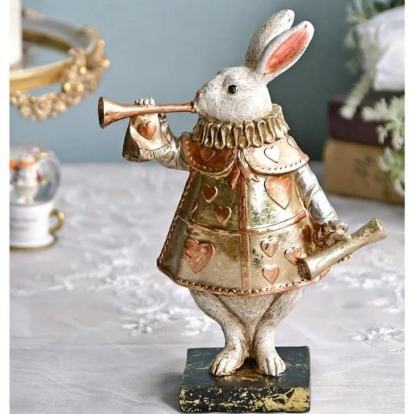 ワンダーランド ラビットオブジェ 不思議の国のアリス ラビット 置物