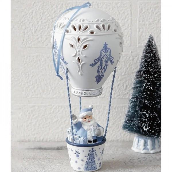 クリスマスオーナメント サンタクロース 気球 バルーン サンタ