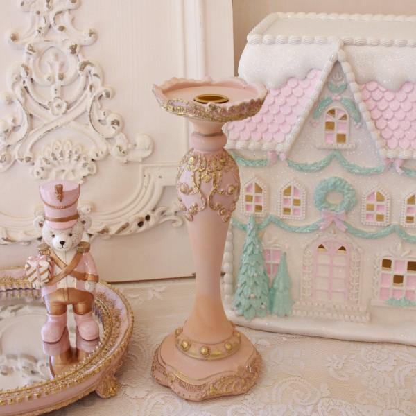 sale30) キャンドルホルダー エレガント ピンク キャンドルスタンド 
