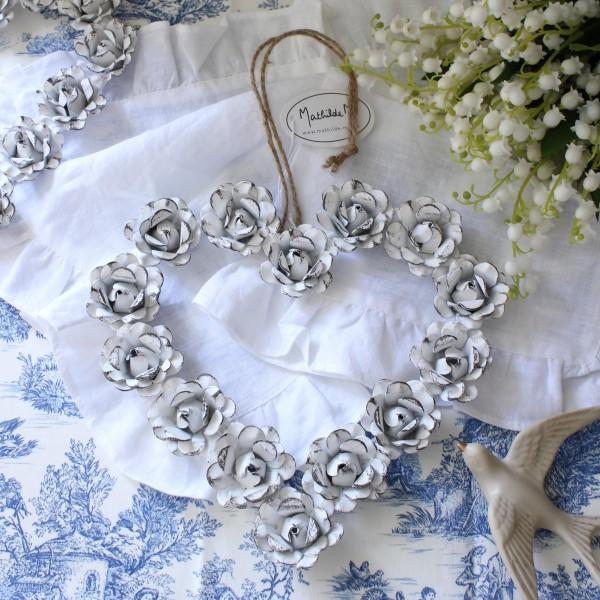 可愛い 壁飾り リース ハート マチルドエム フランス ハートリース L