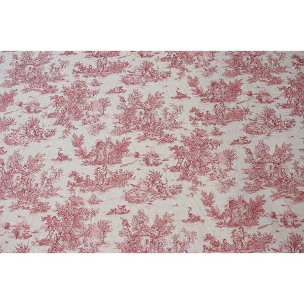 トワルドジュイ 田園 グレージュ レッド160ｃｍ幅 トワル ド ジュイ フランス製 輸入生地 カーテン生地 ファブリック カルトナージュ お茶箱 テー Sr 156 Style Rococo 通販 Yahoo ショッピング