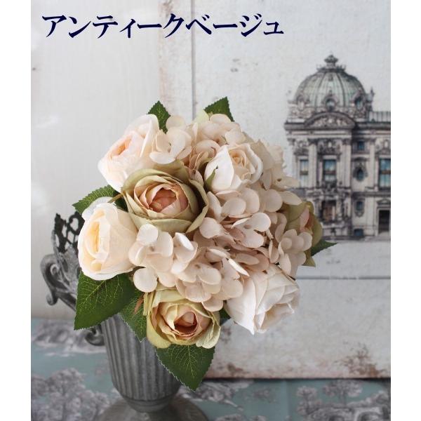 アンティークカラー ローズブーケ アンティーク風 シック 大人カラー 薔薇 紫陽花 造花 シルクフラワー アーティフィシャルフラワー インテリアフラワー ブーケ Sr 9 Style Rococo 通販 Yahoo ショッピング