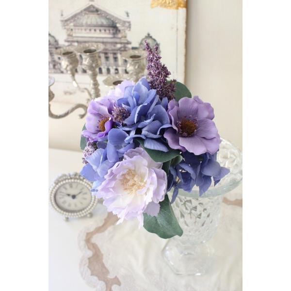 アネモネブーケ パープル 紫 造花 シルクフラワー アーティフィシャルフラワー インテリアフラワー ブーケ 花束 おしゃれ 可愛い ナチュラル Sr 219 Style Rococo 通販 Yahoo ショッピング