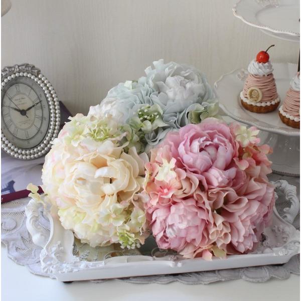 可愛い ラナンキュラスブーケ クリーム ピンク ブルー アンティーク風 シック 大人カラー 薔薇 紫陽花 造花 シルクフラワー アーティフィシャルフラワー イン Sr 236 Style Rococo 通販 Yahoo ショッピング