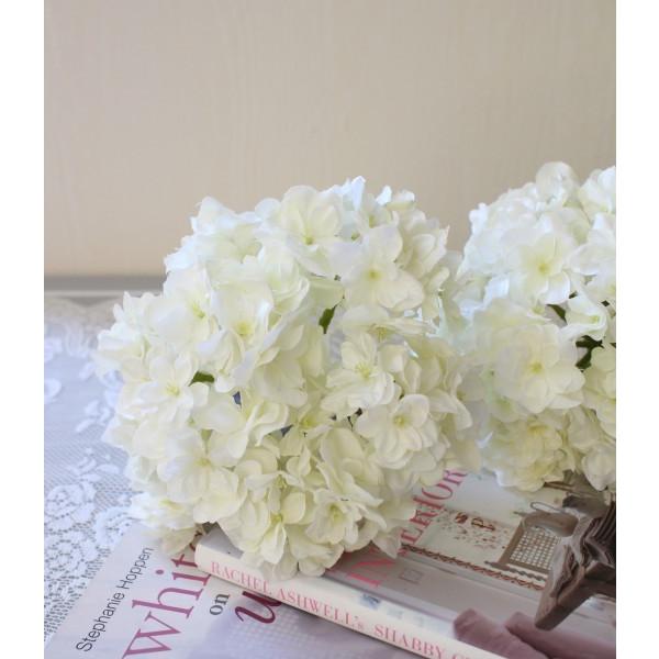 造花 紫陽花 ハイドランジア アジサイ ホワイト シルクフラワー アーティフィシャルフラワー アートフラワー 造花 Td 01 Style Rococo 通販 Yahoo ショッピング