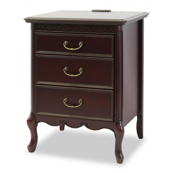 ナイトテーブル サイドテーブル ベッドサイドテーブル ブラウン 洋風