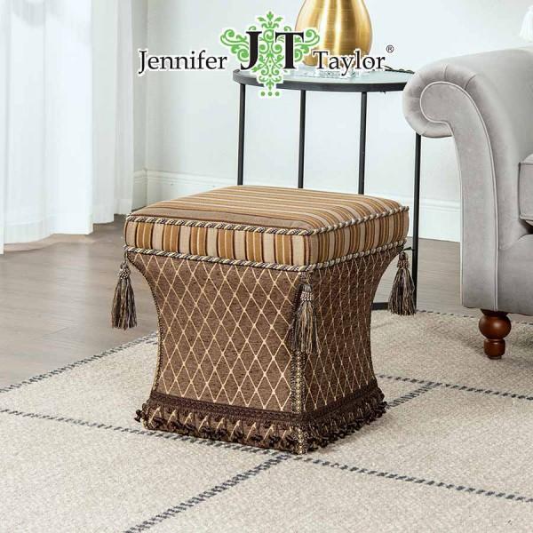 スツール ブラウン スクエア 椅子 ベージュ ジェニファーテイラー