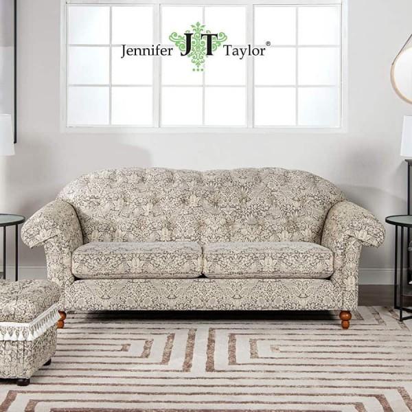 ジェニファーテイラー 3人掛けソファ いちご泥棒柄 ピュア