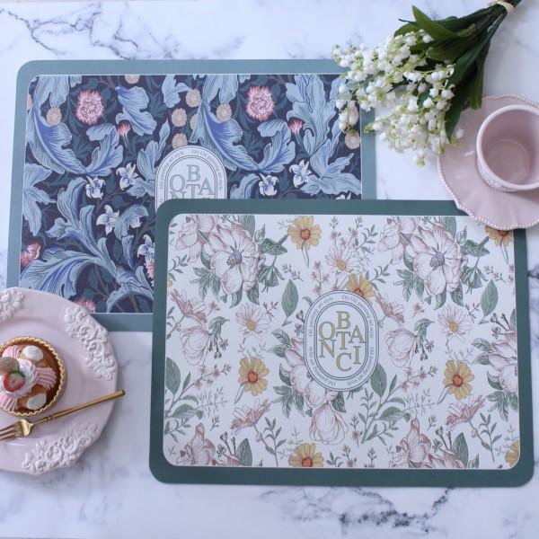 ランチョンマット PVC ボタニカル プレースマット おしゃれ ホワイト