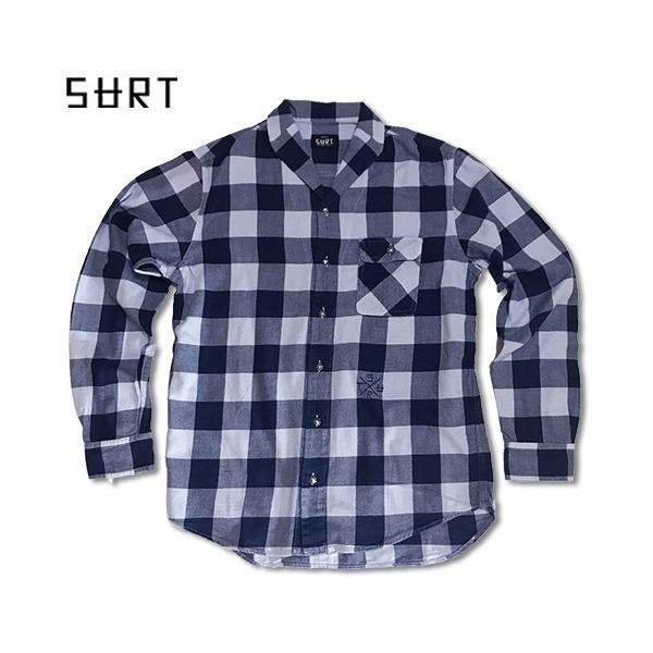 SURT × Ron Herman RHC ロンハーマン　ネルシャツ　M RHC Ron Herman (ロンハーマン)限定販売: SURT ネルシャツ サックス