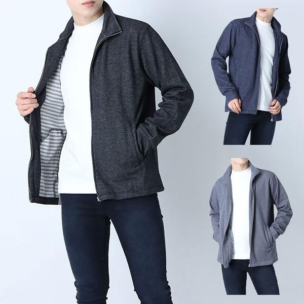 ジャンパー ブルゾン フルジップ 長袖 裏ボーダー 無地 春 夏 アウター ジャケット ユニセックス メンズ Sb 1402 225 メンズファッション Styleblockmen 通販 Yahoo ショッピング