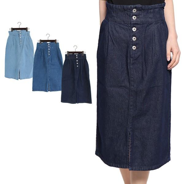 スカート 春夏 スカート デニムスカート タイトスカート ペンシル ハイウエスト 膝丈 ひざ丈 ロングスカート コットン100 無地 ボトムス レディース Sb Styleblock スタイルブロック 通販 Yahoo ショッピング