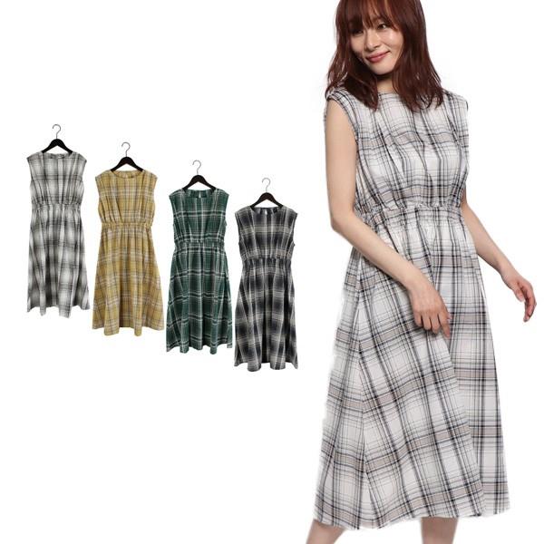 チェック ワンピース 春 夏 ワンピース フレアワンピース ノースリーブ チェック柄 マドラスチェック ガーゼ Vネック ロング レディース Sb 3 メンズファッション Styleblockmen 通販 Yahoo ショッピング