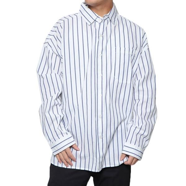 総柄シャツ シャツ カジュアルシャツ 長袖 チェック柄 ストライプ オーバーシャツ ビッグシルエット オーバーサイズ 綿 コットン100 トップス メンズ Sb パーティードレス Style Block 通販 Yahoo ショッピング