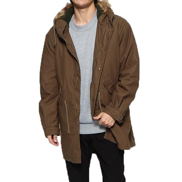 はこぽす対応商品 無地 ファー付き 裏ボア ミリタリーコート モッズコート コート ベーシック メンズ アウター 中綿入り モッズ ミリタリージャケット カラー ベージュ Www Mouthdocs Com