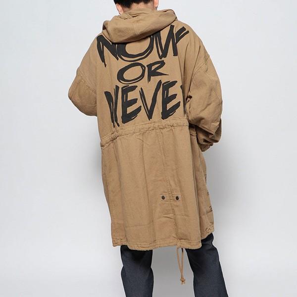 モッズコート ロングコート メンズ ロング 膝下 黒 春 ミリタリーコート 薄手 デコレーション ロゴ フード付き アウター Sb パーティードレス Style Block 通販 Yahoo ショッピング