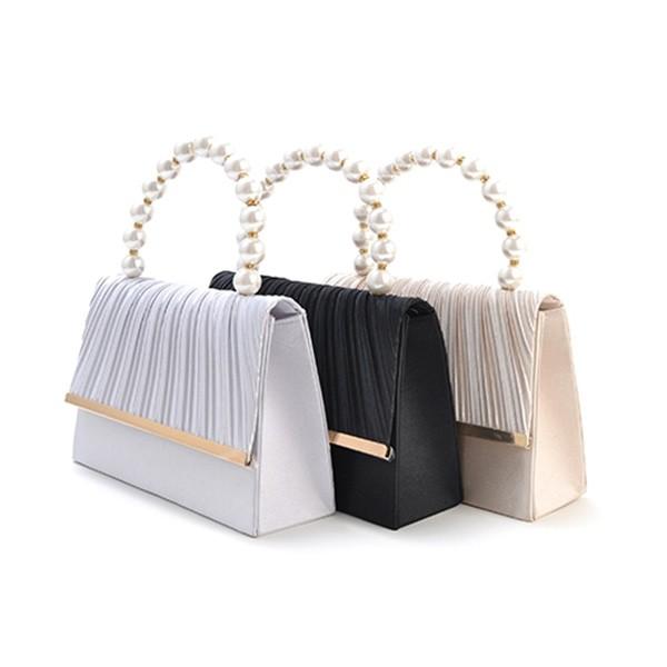 ショルダーバッグ ハンドバッグ パーティーバッグ 2way 結婚式 パーティー 披露宴 フォーマル 小物 持ち手付き パール プリーツ レディース Sb Styleblock スタイルブロック 通販 Yahoo ショッピング