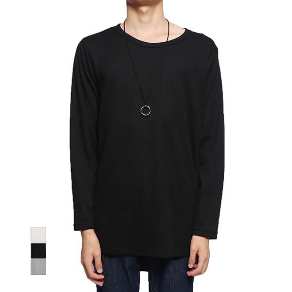 Tシャツ カットソー ワッフル サーマル クルーネック 丸首 長袖 ロンt ロング丈 無地 ベーシック シンプル ネックレス付き セット トップス メンズ Sb 9401 900 メンズファッション Styleblockmen 通販 Yahoo ショッピング