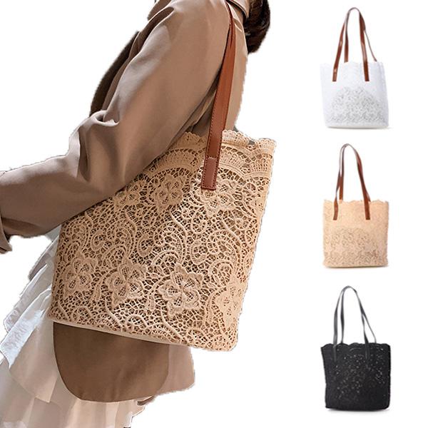 トートバッグ レースバッグ 巾着付き 花柄レース 鞄 大容量 かばん バッグ 小物 レディース Sb Bag105 メンズファッション Styleblockmen 通販 Yahoo ショッピング