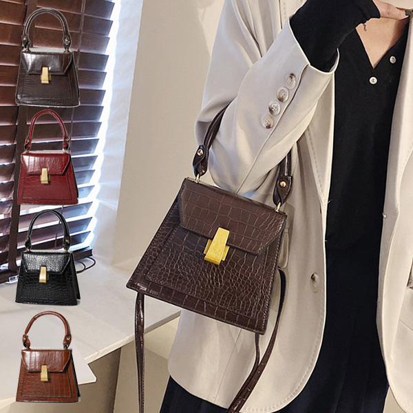 ショルダーバッグ ハンドバッグ 2way 斜めがけ 小さめ Puレザー 合皮 クロコダイル コンパクト ミニ 黒 バッグ 鞄 レディース Sb Bag310 メンズファッション Styleblockmen 通販 Yahoo ショッピング