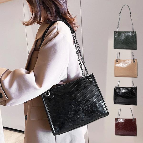 ショルダーバッグ チェーン クロコダイル 革 Puレザー 黒 スクエア 無地 バッグ 鞄 レディース Sb Bag348 メンズファッション Styleblockmen 通販 Yahoo ショッピング